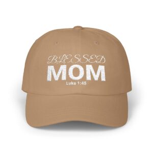 Blessed Mom Embroidered Dad Cap - Christian Gift, Pay with MetaMask