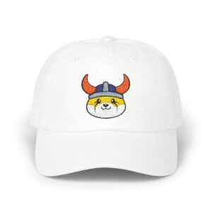 Floki Logo Embroidered Dad Cap - FLOKI Crypto Gift, Pay with MetaMask